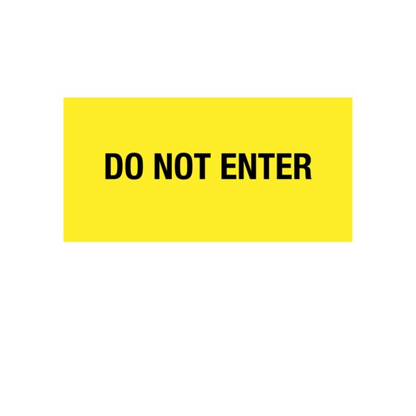 Printed Chart Tape - Do Not Enter